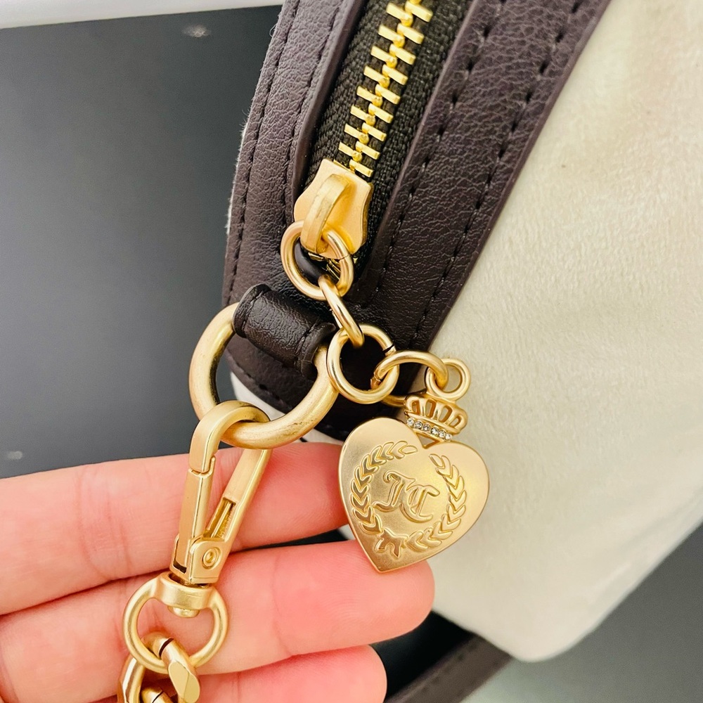 Juicy Couture “The Key to Juicy” Dome Satchel Crossbody Bag – Crystal Y2K NWT - Picture 9 of 10